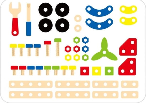VIGA 50383 CONSTRUCTIVE CLOCKS 48 ELEMENTS (0889, Viga)