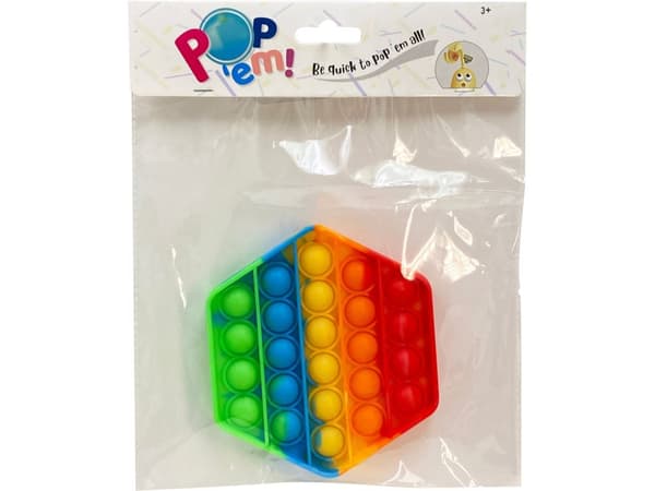 Pop It - Fidget - Rainbow - 1 kpl. - Keräilytuote