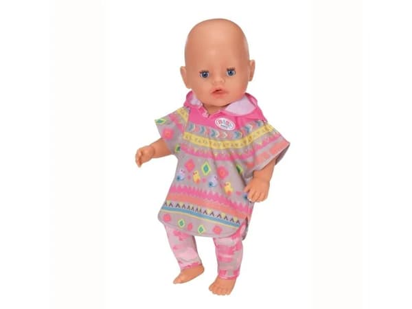 BABY born Deluxe Trendy Poncho, Dockkläduppsättning, 3 År, 315 g