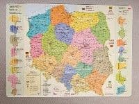 Zachem Desk Pad - Puolan hallinnollinen kartta