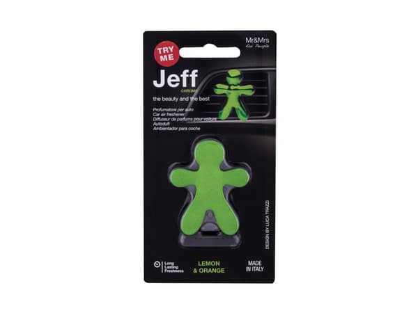 Mr&Mrs Fragrance Jeff Chrome Car Air Freshener Lemon & Orange