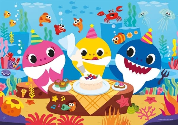 Clementoni Puzzle 60 HappyColor Double-sided Baby Shark