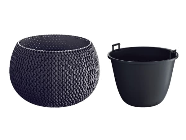 FLOWER POT ANTHRACITE DKSP370-S433