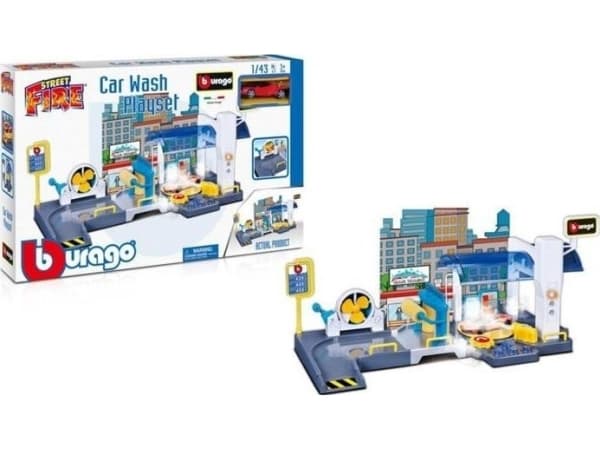 Bburago BBURAGO 1:43 set carwash Street Fire, 18-30406