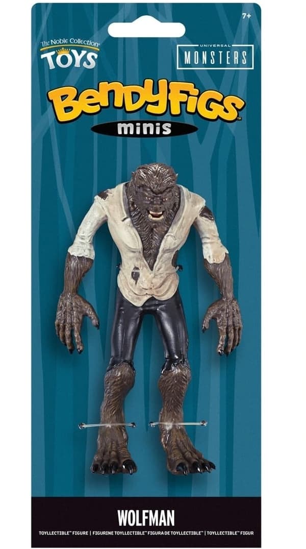 Keräily Hahmo: Wolfman Mini - Universal Bendyfig Figure