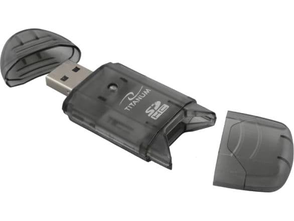 TITANUM CZYTNIK CARDS SDHC / MicroSDHC / (SDHC PenDrive) TA101K USB 2.0 CZARNY