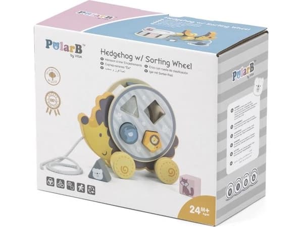Viga Viga 44025 PolarB George the Hedgehog 2i1 drag sorterare
