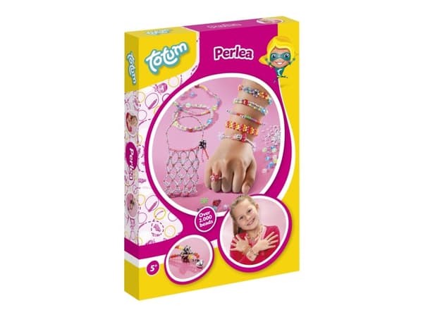 Totum Perlea, Children''s jewellery making set, 5 vuosi/vuosia, Monivärinen