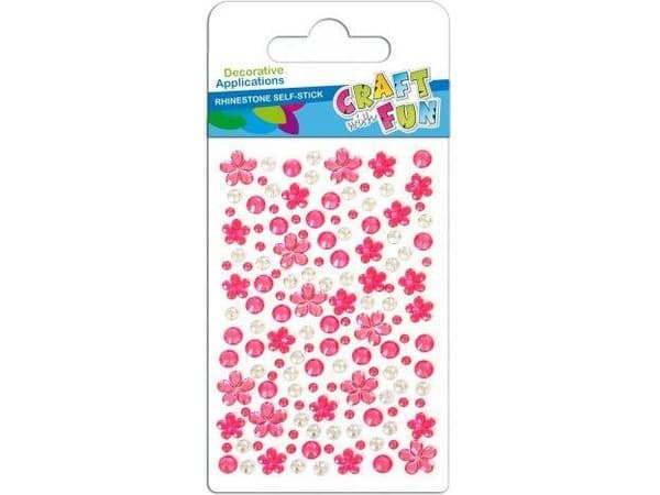 Euro Trade Pink self-adhesive crystals 382481 - WIKR-1061584