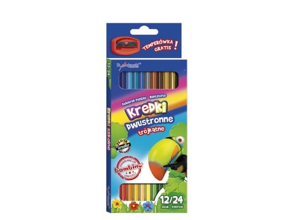 St. Majewski Double-sided pencil crayons 24 colors + Sharpener