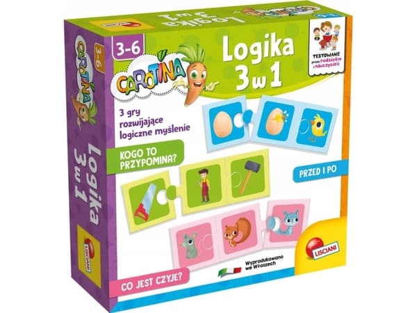Lisciani LISCIANI LISCIANI CAROTINA LOGIKA 3 IN 1