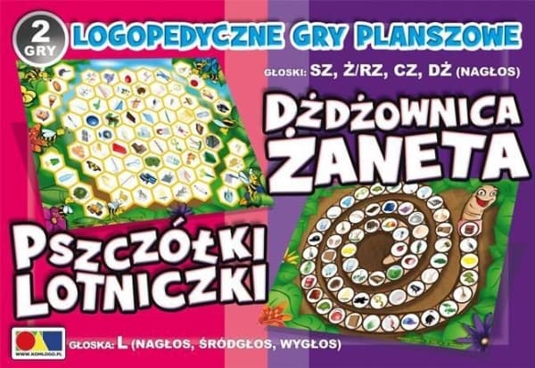 Komlogo 2 spill Żaneta the Earthworm/Aviator Bees