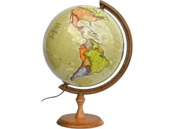 Zachem Globe 320 politisk, belyst