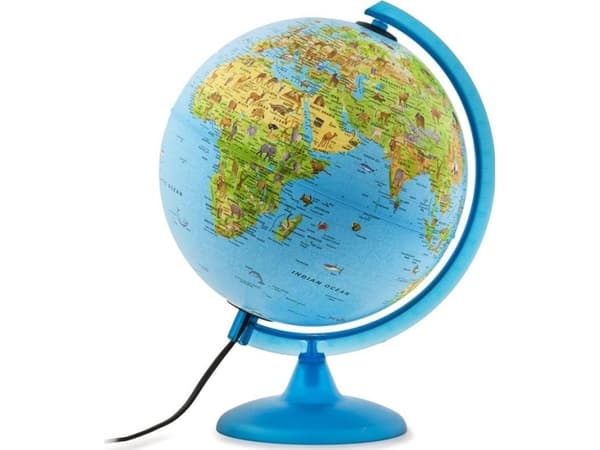 Nova Rico Safari Globe Opplyst Fysisk - Politisk 25 cm
