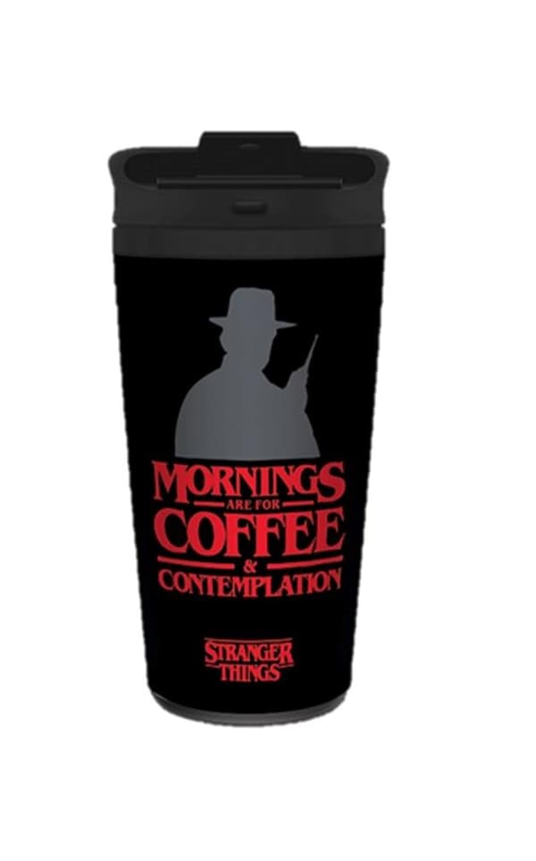Pyramid Stranger Things (coffe  Contemplation) Metal Travel Mug