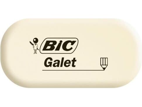 BIC Galet, Gummi, Hvit, 12 stykker