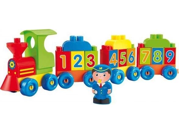 Ecoiffier ECOIFFIER Abrick Colorful Train of Brick Letters and Numbers