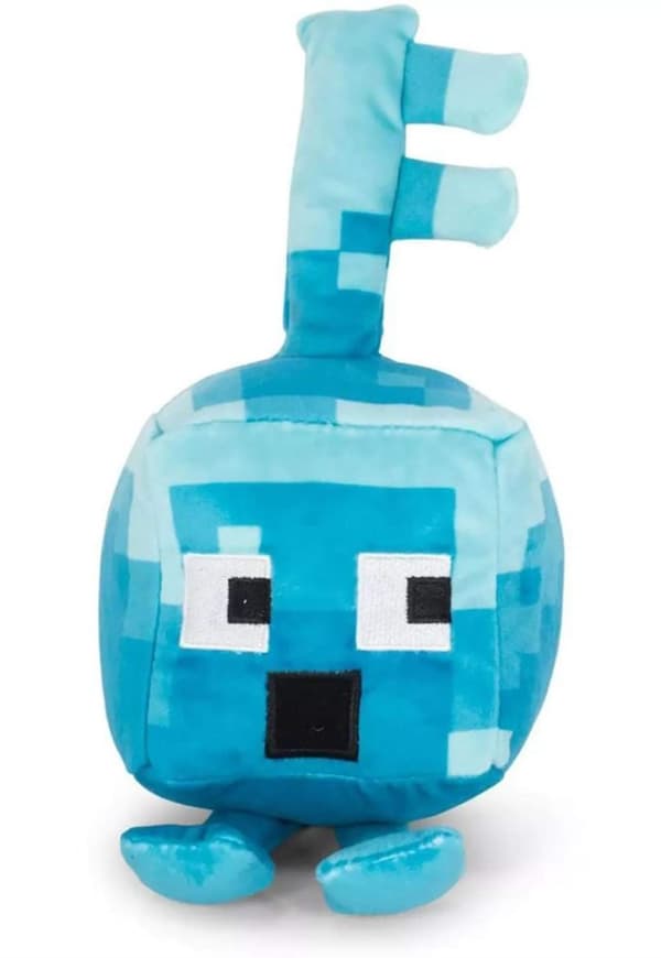 Jinx Minecraft Dungeons Mini Crafter Silver Surprised Key Golem Plush