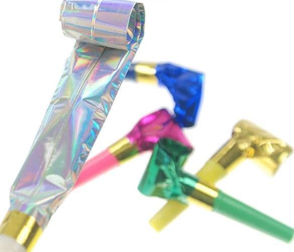 Party Deco Holographic fløyter, mix, 20 stk universal