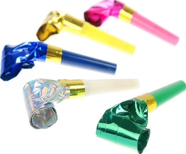 Party Deco Holographic fløyter, mix, 20 stk universal