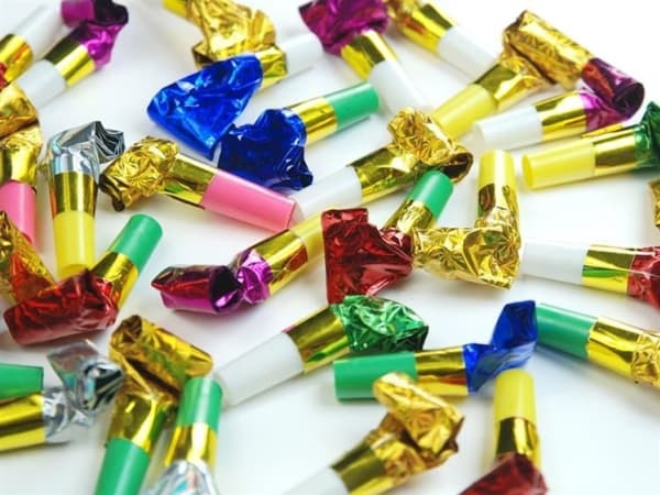 Party Deco Holographic fløyter, mix, 20 stk universal