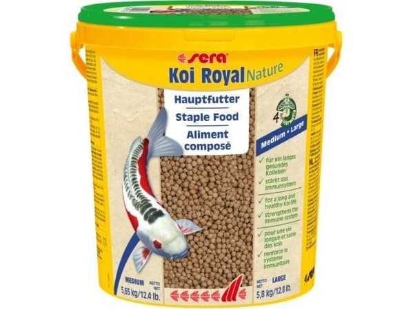 Sera Koi Royal Medium 21 l, pelletit - perinneruokaa Koi-koealalle
