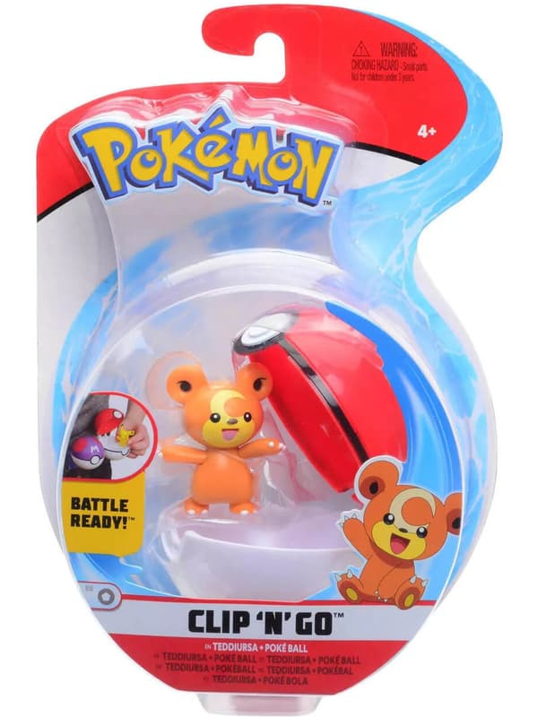 Pokemon Clip N Go Teddiursa & Poke Ball