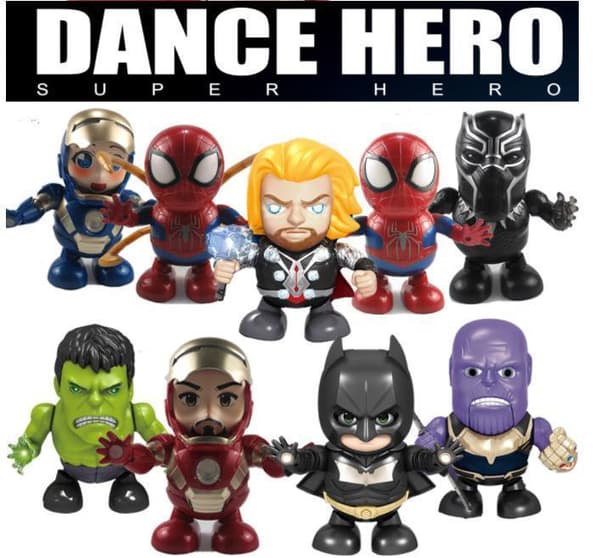 Marvel Heroes Dance Hero 8kpl mallit Thaons