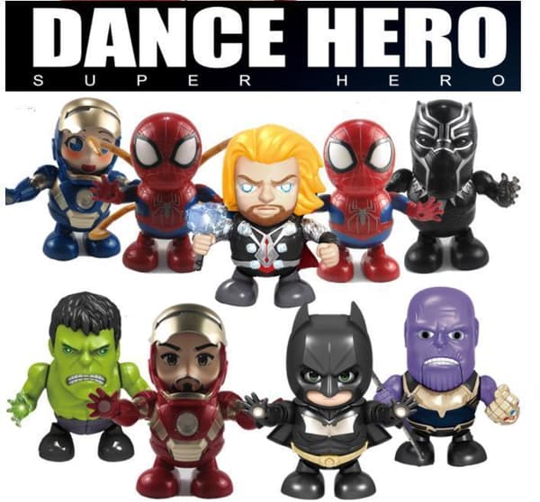 Marvel Heroes Dance Hero 8kpl mallit
