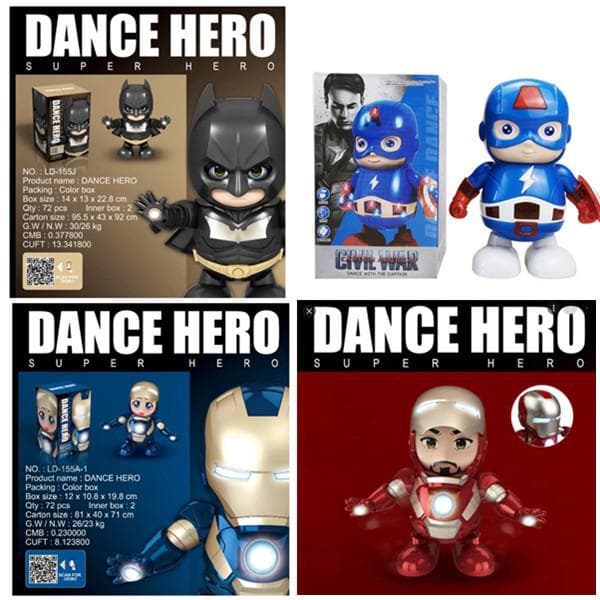 Marvel Heroes Dance Hero 8kpl mallit
