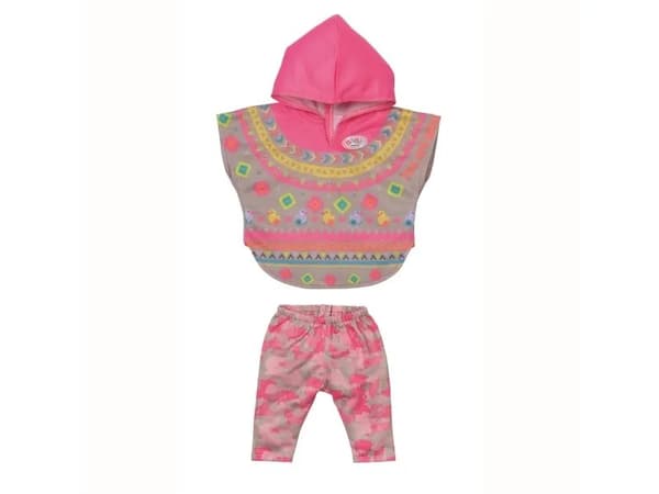 BABY born Deluxe Trendy Poncho, Nuken vaatesetti, 3 vuosi/vuosia, 315 g