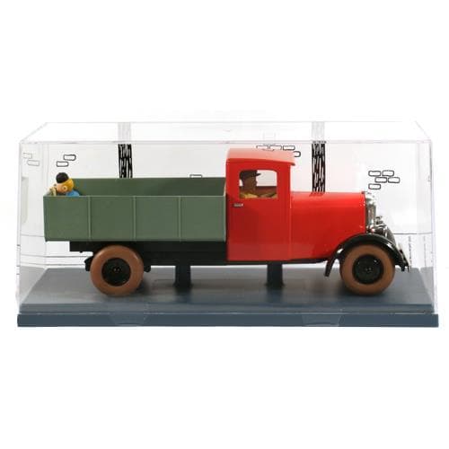 Tintin - 1:24 Modellbil #49 - Röd Lastbil (Blå Lotus)