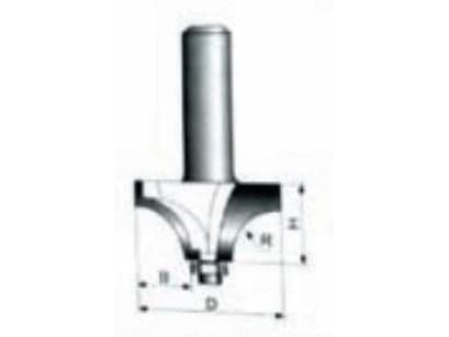 Condor vedkutter for avrunding av 32 x 15,5 mm skaft 8 mm (CON-RB-906)