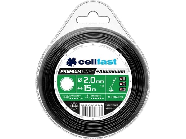 Cellfast premium skärlina 2,0mm / 15m rund (35-032)