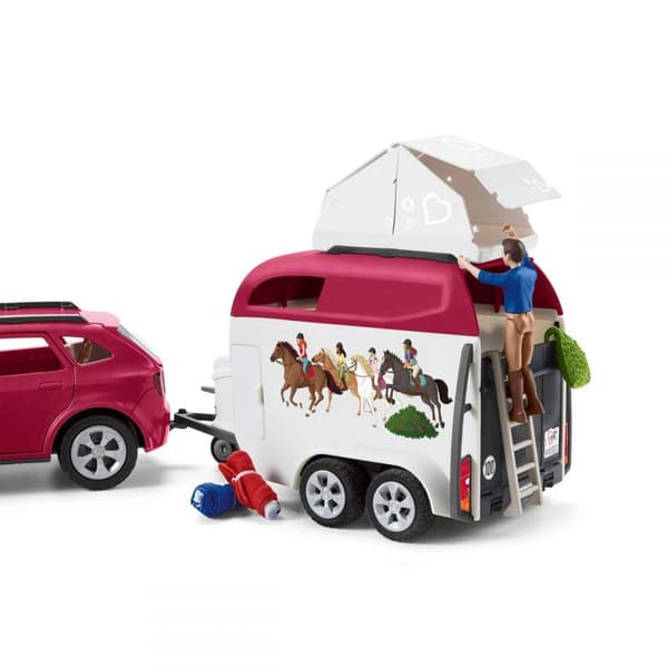 Schleich Horse Club Adventures with car and trailer 42535