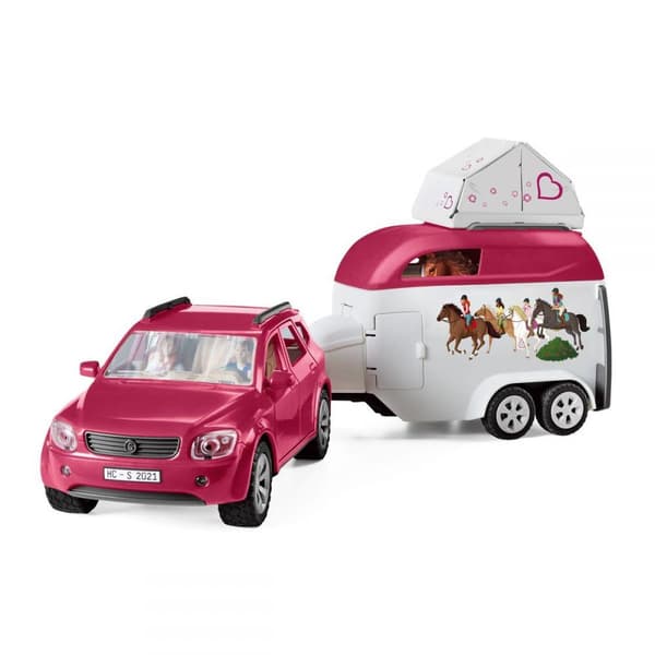 Schleich Horse Club Adventures with car and trailer 42535