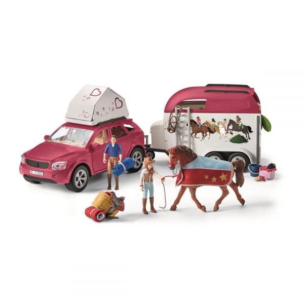 Schleich Horse Club Adventures with car and trailer 42535