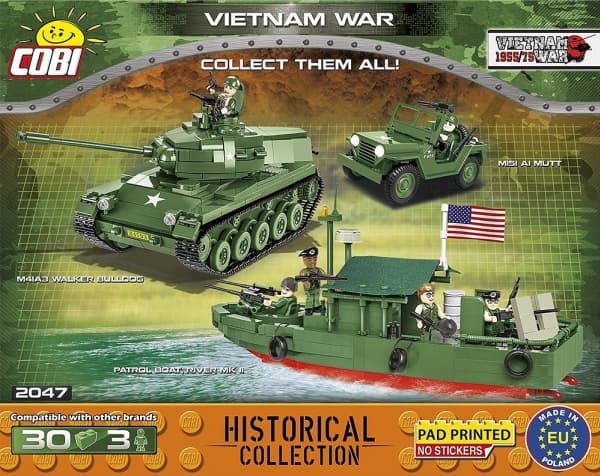 COBI Vietnam War, Rakennuspalikat, 3 vuosi/vuosia, Muovi, 30 kpl