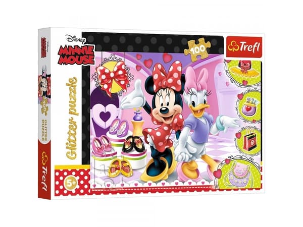 Trefl Puzzle 100el glitter Minnie and Minnie Mouse trinkets 14820 Trefl p12