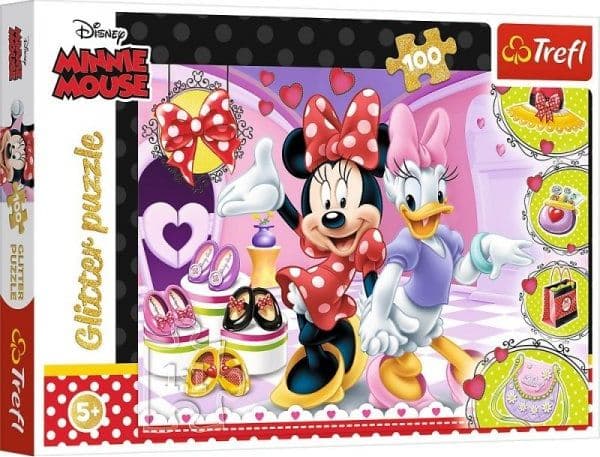 Trefl Puzzle 100el glitter Minnie and Minnie Mouse trinkets 14820 Trefl p12