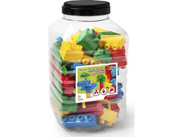 Wader Kids Klossar i en behållare 70 bitar (41295)