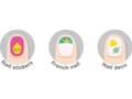 Miniatyrbilde 4 av 5: Avenir Nail stickers - Unicorn glitter