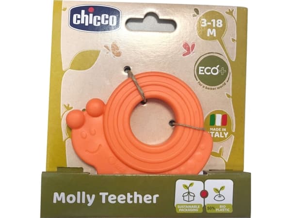 Chicco MASSAGGIAGENGIVE - LUMACA - ECO+, Gutt/Jente, Rød