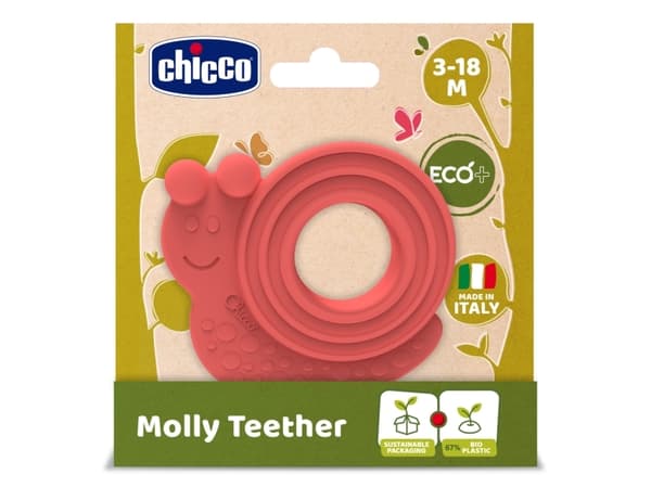 Chicco MASSAGGIAGENGIVE - LUMACA - ECO+, Gutt/Jente, Rød