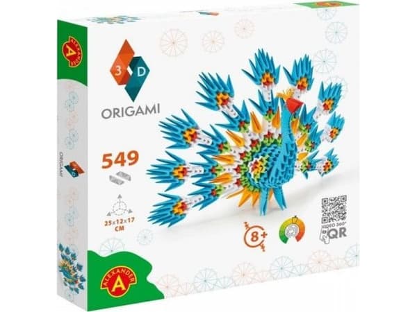 Origami 3D - Påfugl