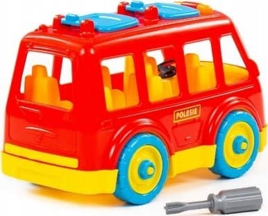 Wader Polesie 84798 tiili-kuljetus "Bus" 26 kpl laatikossa
