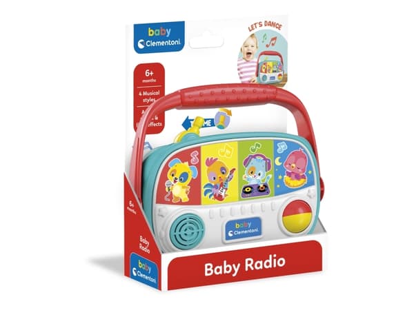 Clementoni Baby Radio, 0,83 vuosi/vuosia, Monivärinen