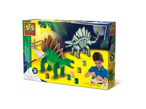 SES Creative Rakenna itse dinosaurus - Luminescent - puu