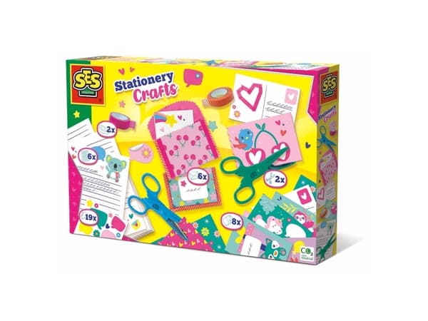 SES Creative Stationery crafts, Håndverkssett for barn, 5 år, Flerfarget
