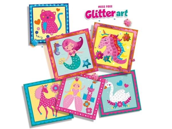 SES Kreativa konstverk med glitter